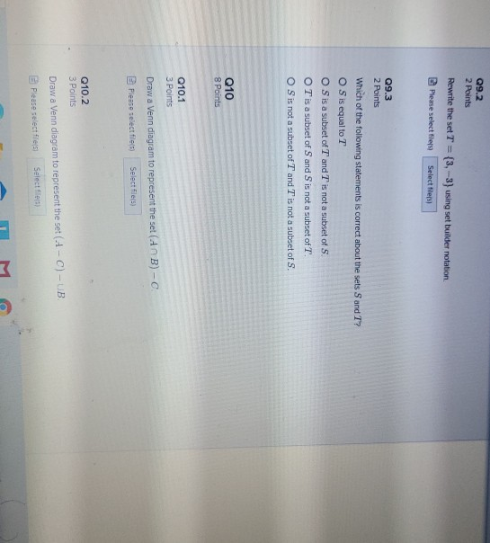 Solved Q7 6 Points For each of the following sets of Python | Chegg.com