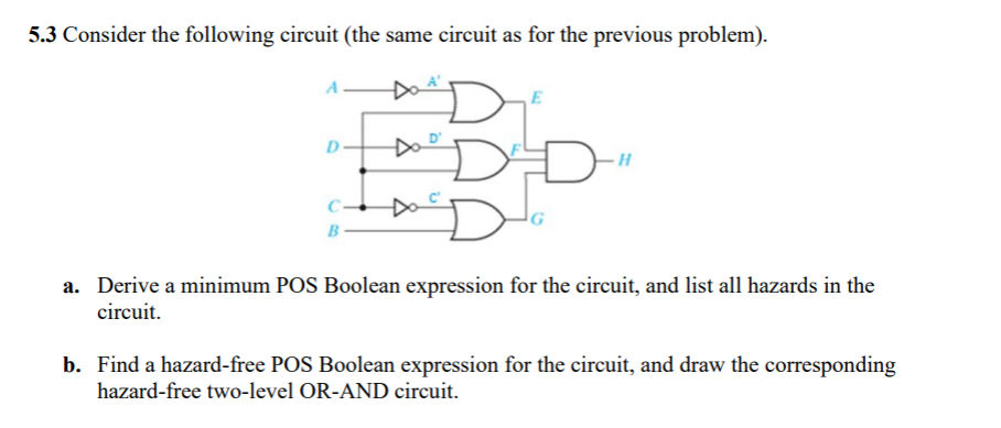 5.3 ﻿Consider the following circuit (the same circuit | Chegg.com