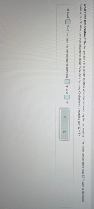 Solved What's the temperature? The temperature in a certain | Chegg.com