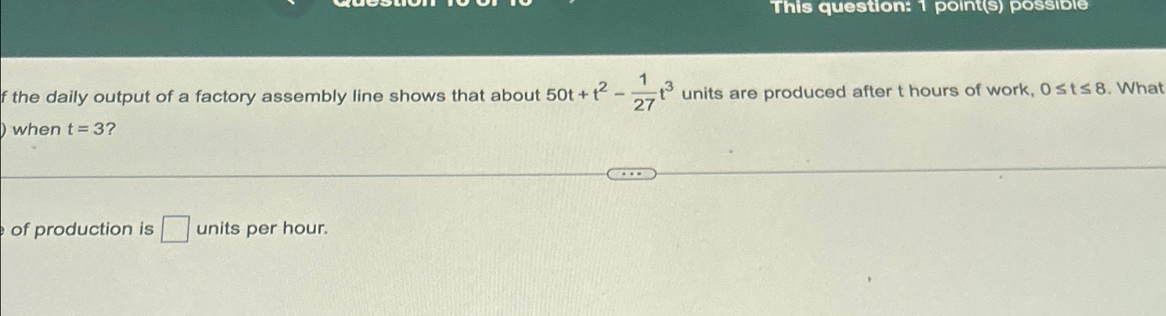 Solved f the daily output of a factory assembly line shows | Chegg.com