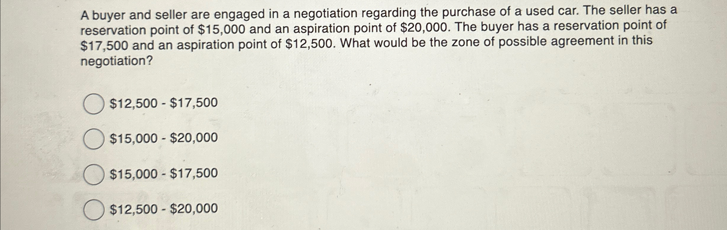 Solved A buyer and seller are engaged in a negotiation | Chegg.com