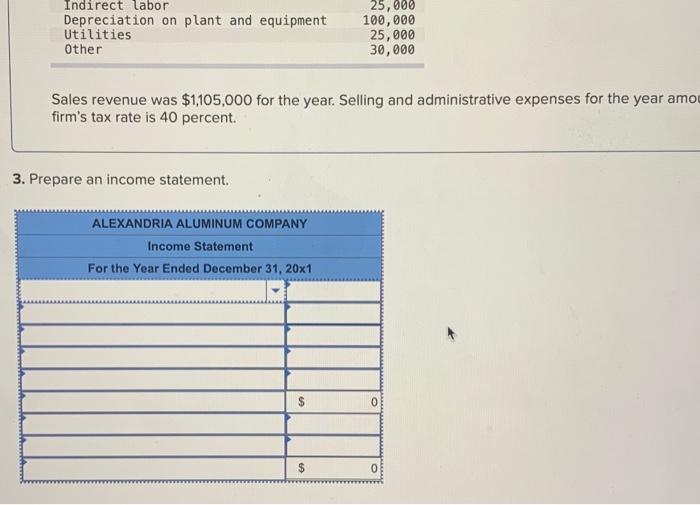 Solved Alexandria Aluminum Company, a manufacturer of