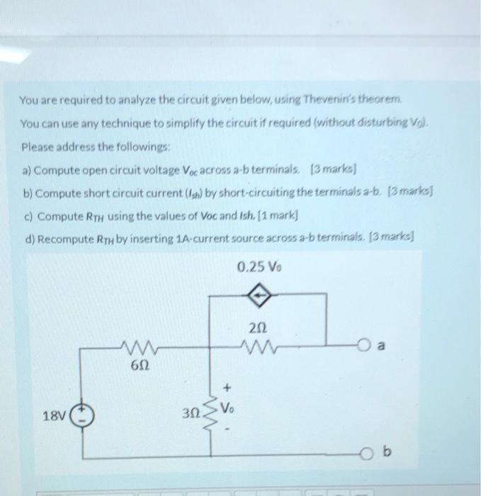 Solved You are required to analyze the circuit given below, | Chegg.com