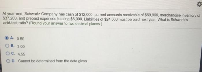 Solved At year-end, Simple has cash of $12,000, current