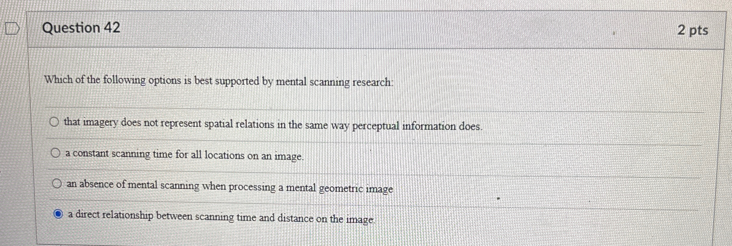 Solved Question 422 ﻿ptsWhich of the following options is | Chegg.com