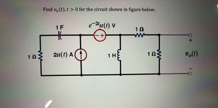 Solved Find V T T 0 For The Circuit Shown In Figure Be Chegg Com
