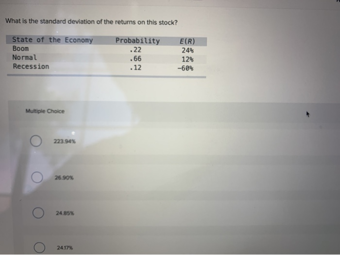 solved-what-is-the-standard-deviation-of-the-returns-on-this-chegg