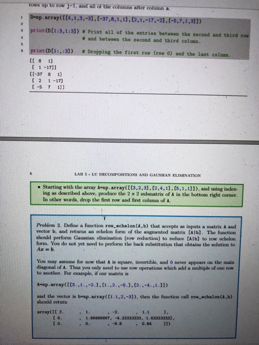 L Im the mxm identity matrix for j 0 n 1 do Chegg