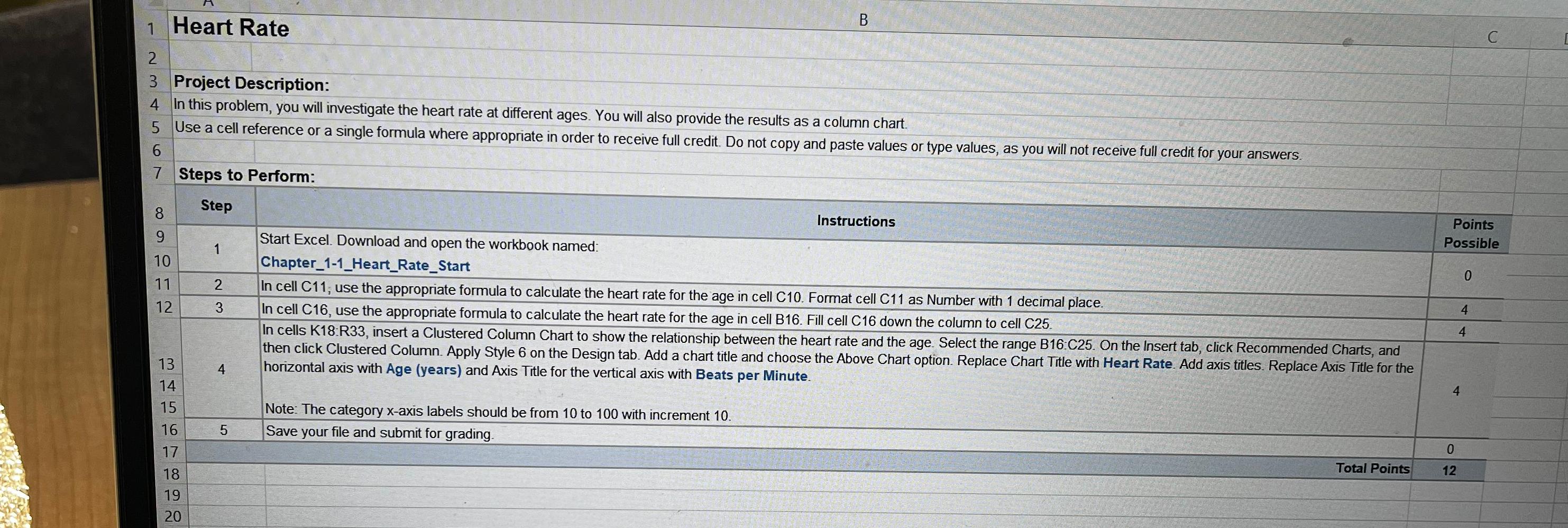 heart rate assignment answers