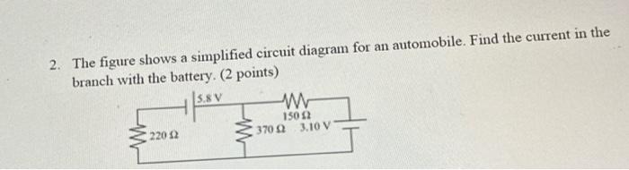 Solved . The figure shows a simplified circuit diagram for | Chegg.com