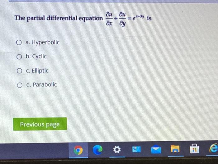 Solved Didi The Partial Differential Equation On O E 3y Chegg Com