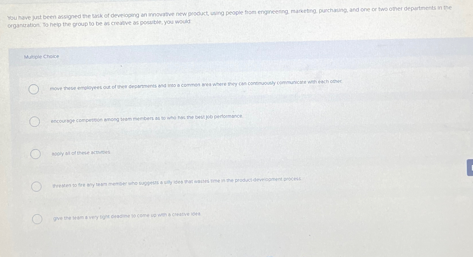 Solved You have just been assigned the task of developing an | Chegg.com