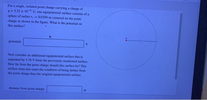 Solved For a single, isolated point charge carrying a charge | Chegg.com