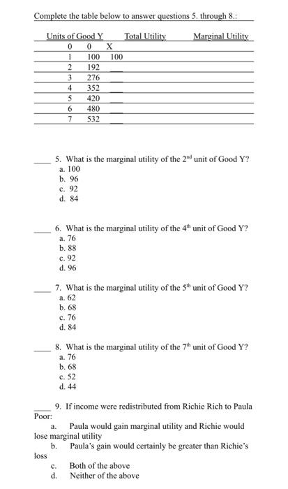 Solved These questions are based off the material presented | Chegg.com