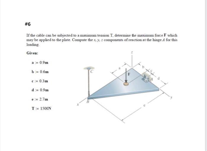 Solved If the cable can be subjected to a maximum tension T, | Chegg.com