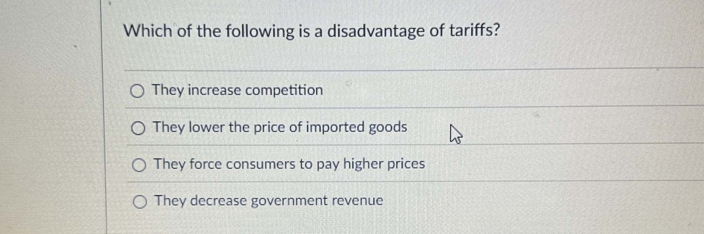 Solved Which of the following is a disadvantage of
