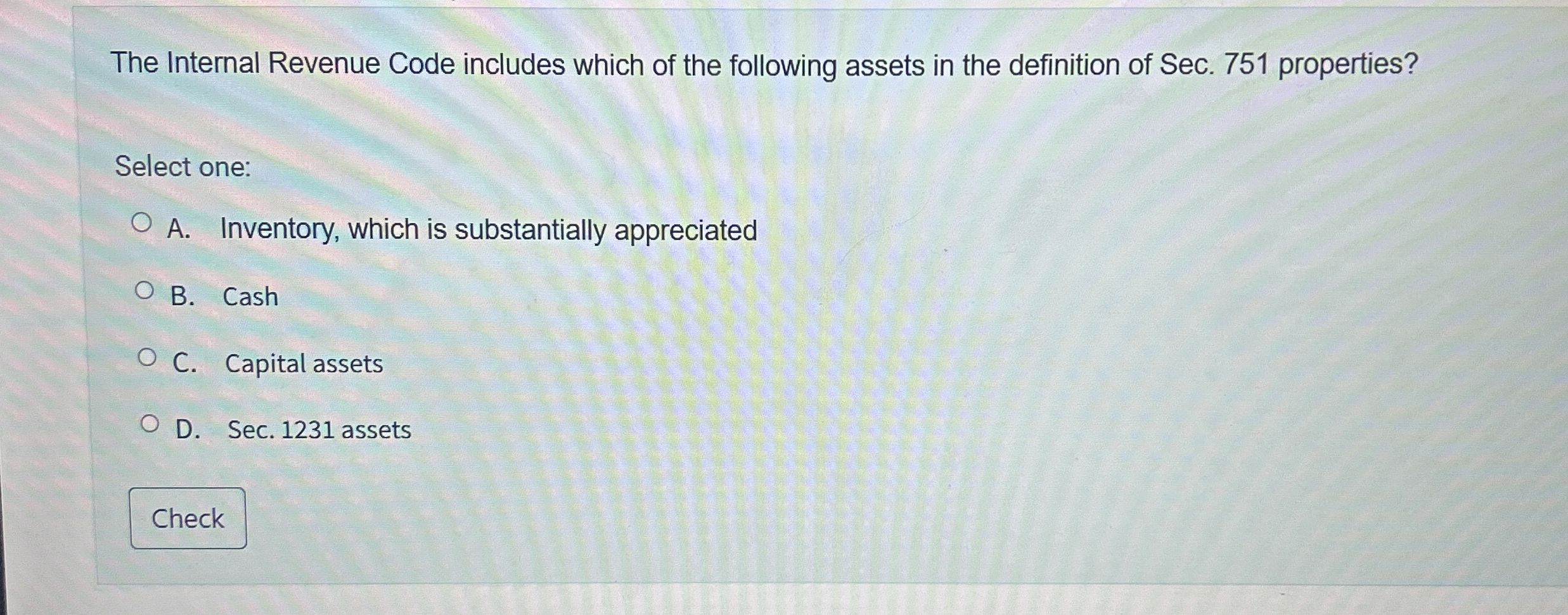 Solved The Internal Revenue Code includes which of the | Chegg.com