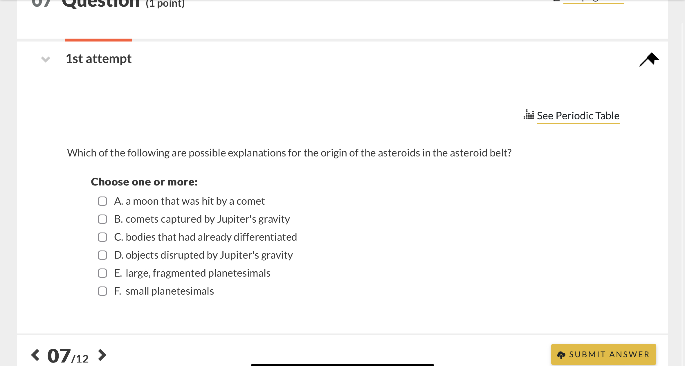 Solved 1st attemptSee Periodic TableWhich of the following | Chegg.com