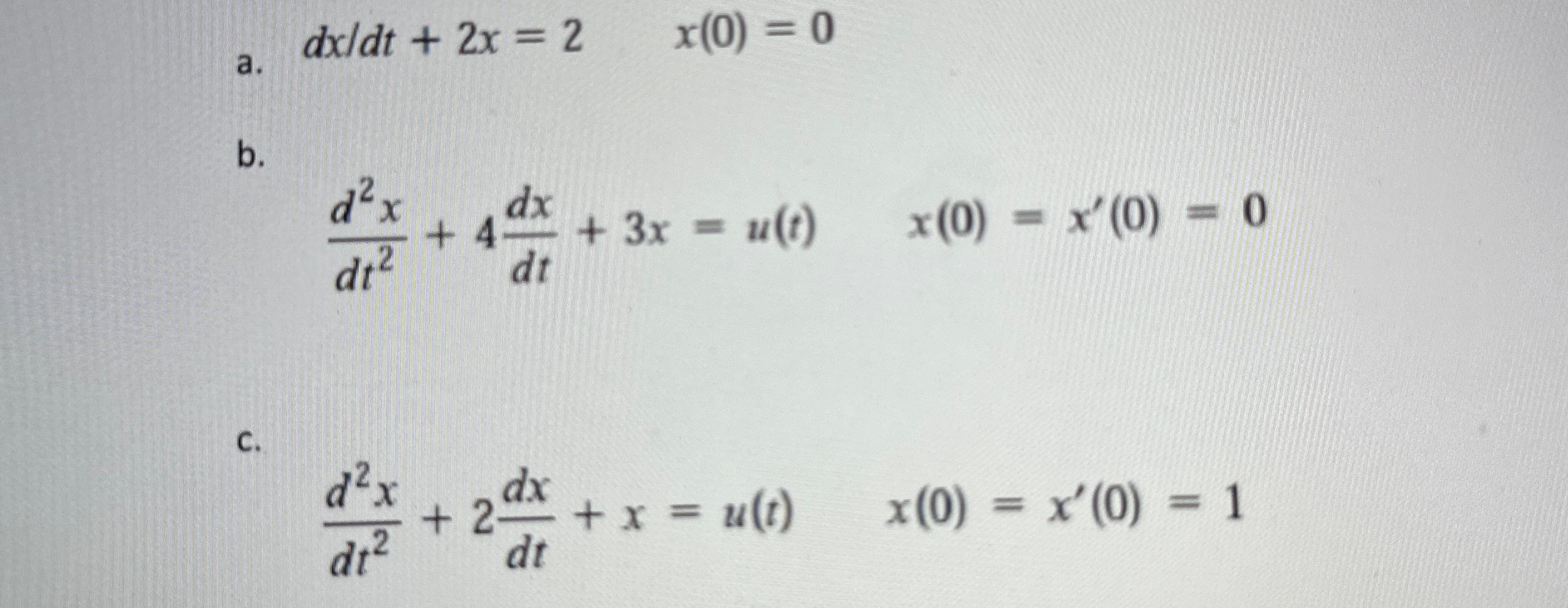 Solved Solve the following differential equation by Laplace | Chegg.com