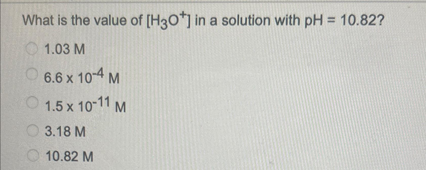 Solved What Is The Value Of H3O+in A Solution With | Chegg.com