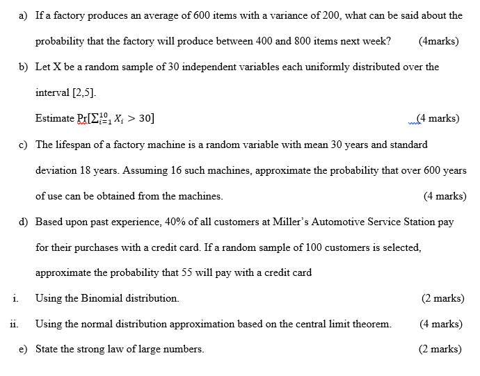 Solved a) If a factory produces an average of 600 items with | Chegg.com