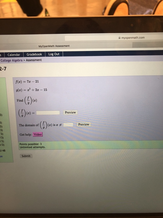 Solved myopenmath.com MyOpen Math Assessment Log Out | Chegg.com