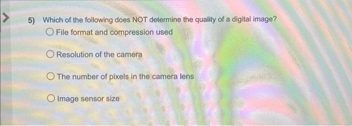 Solved 5) Which of the following does NOT determine the | Chegg.com