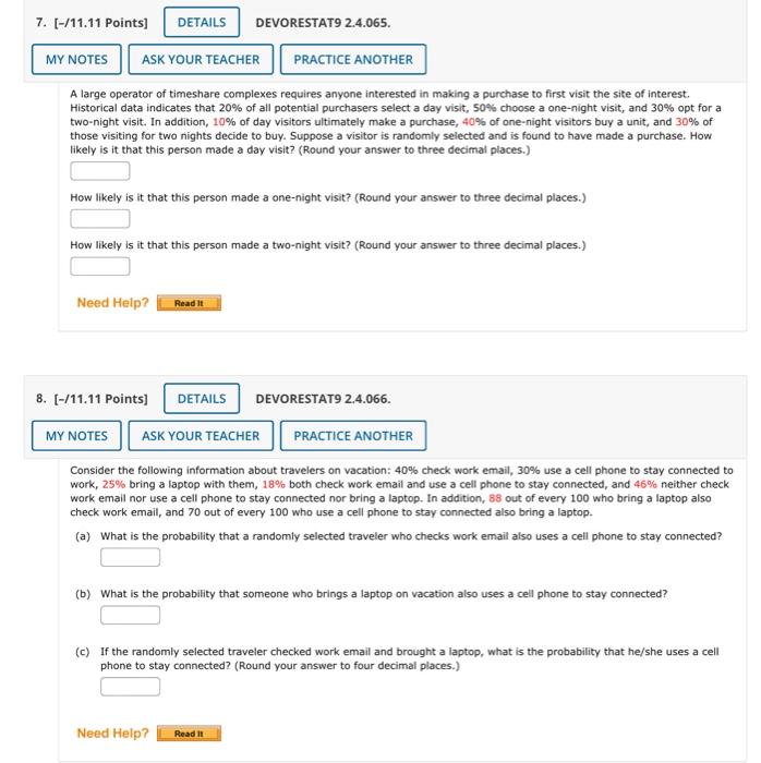 Solved A large operator of timeshare complexes requires | Chegg.com