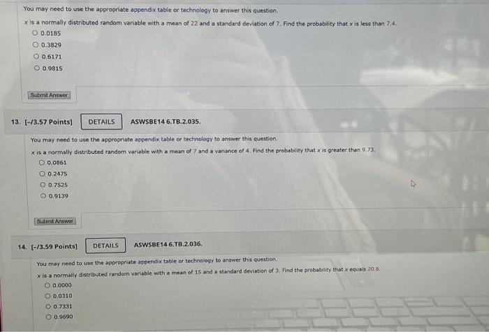 Solved You may need to use the appropriate appendix table or | Chegg.com