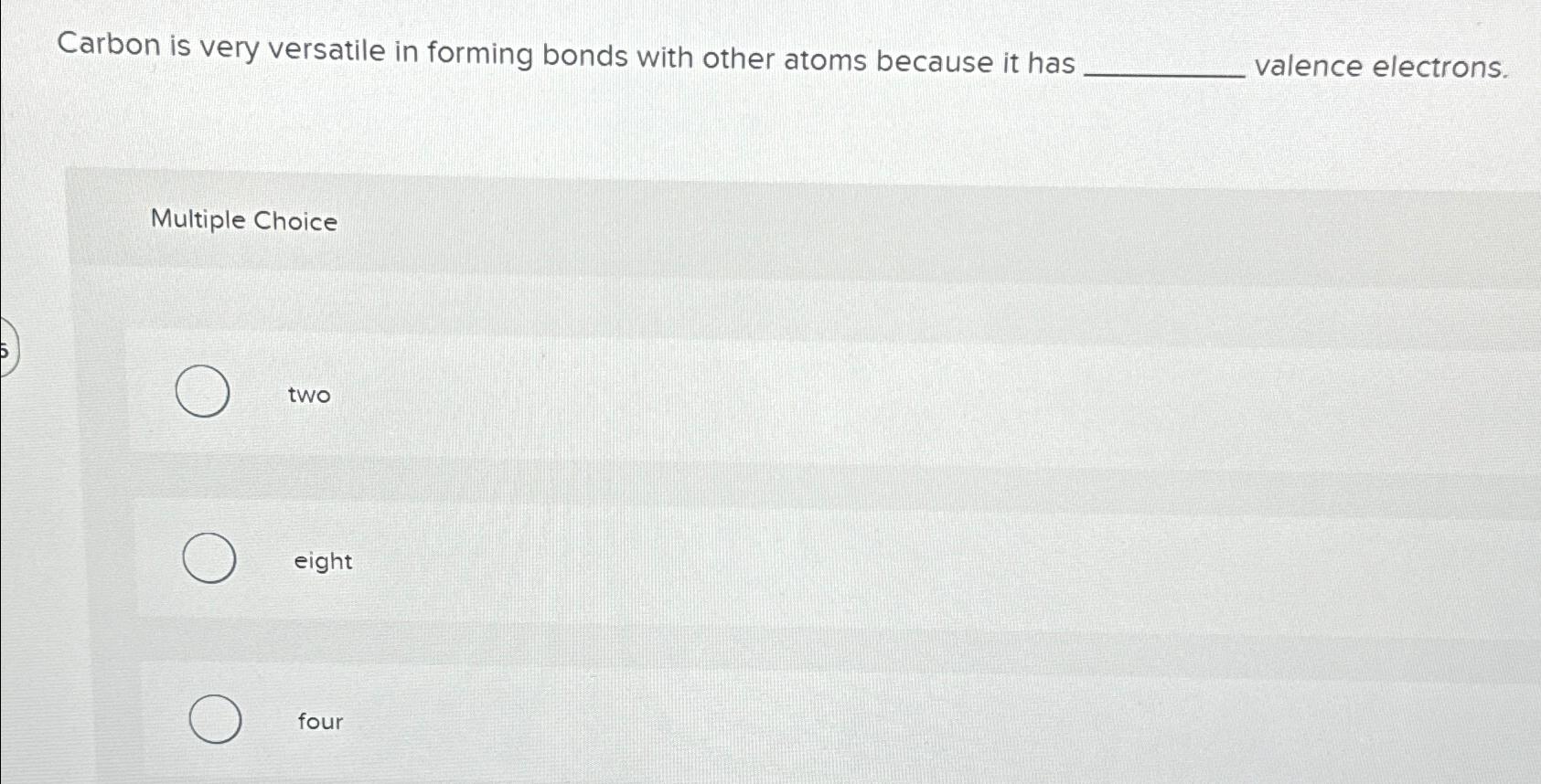 Solved Carbon Is Very Versatile In Forming Bonds With Other Chegg Com   Image