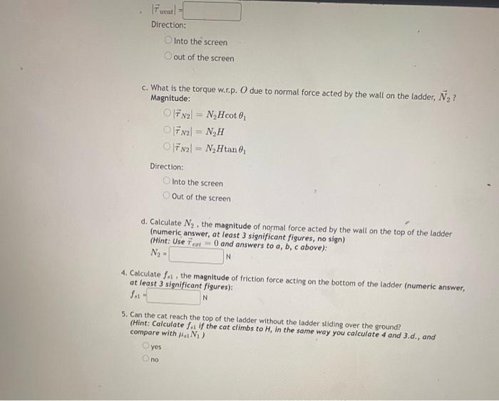Solved Frictionless Wall N O 7 H Mgi I No Msi 7 U H A Chegg Com