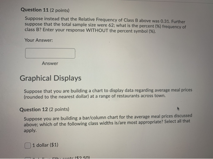 Solved Question 6 (2 points) Suppose you have the following | Chegg.com