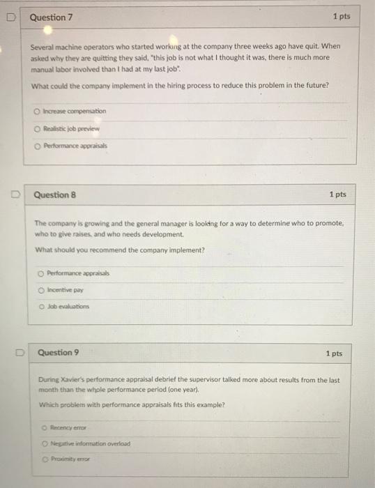 Solved Several machine operators who started working at the | Chegg.com