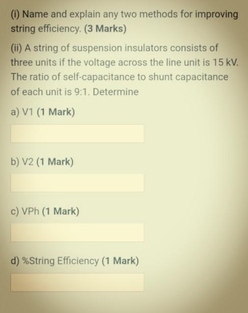 Solved (0) Name and explain any two methods for improving | Chegg.com
