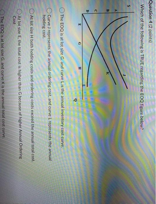 Solved Question 4 (2 points) Which of the following is TRUE | Chegg.com