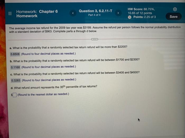 homework 6.2 statistics