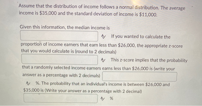 Solved Assume that the distribution of income follows a | Chegg.com