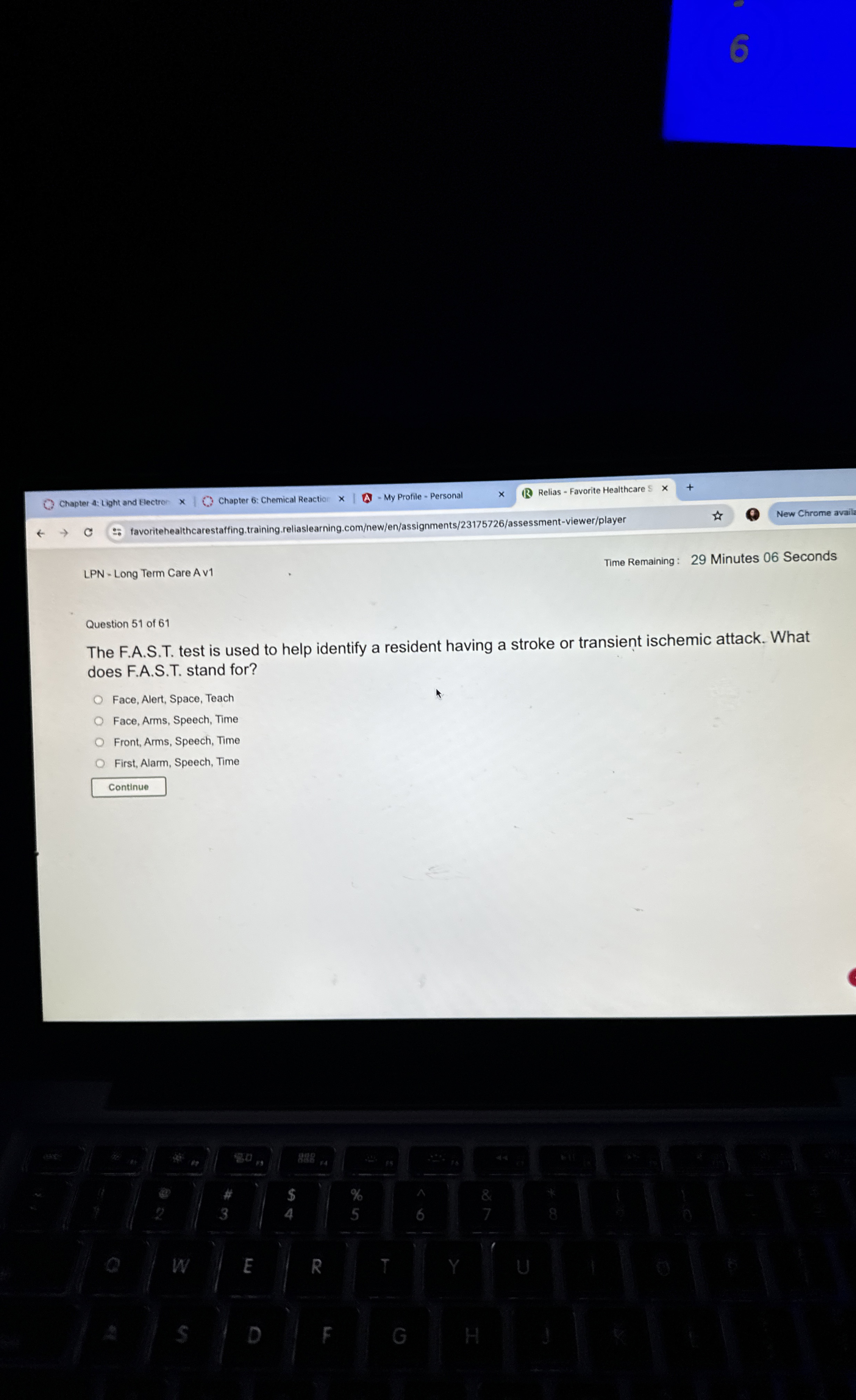 Solved LPN - ﻿Long Term Care Av1Question 51 ﻿of 61The | Chegg.com