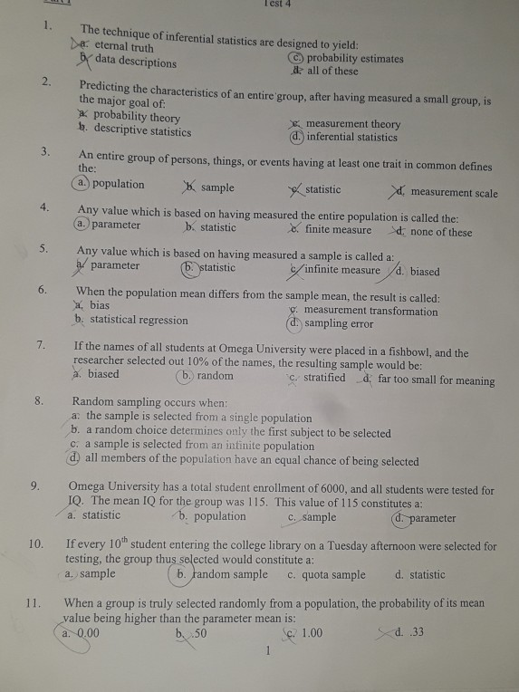 Solved Could you please check my answers? and if any are | Chegg.com