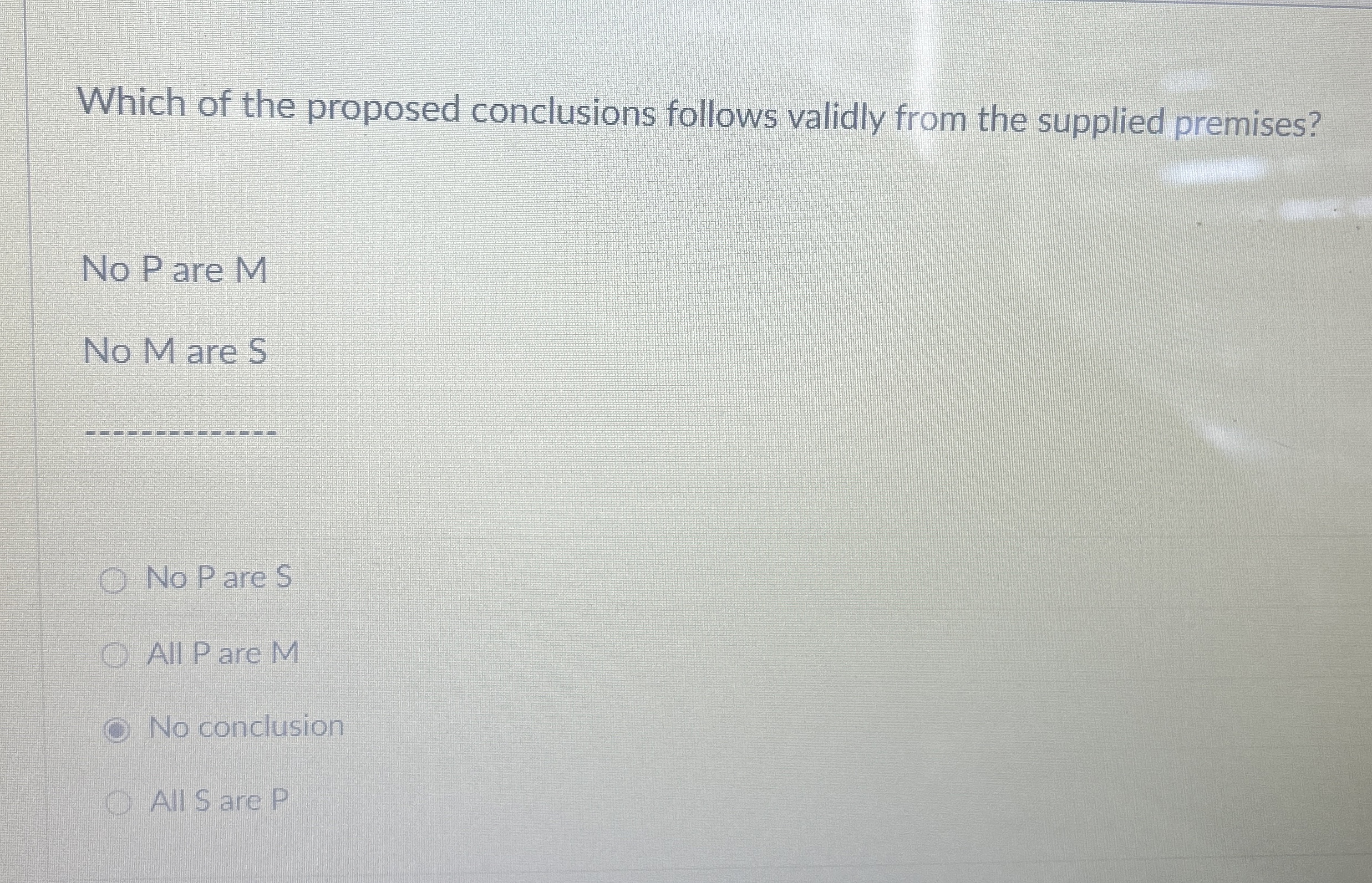 Solved The man in the Which of the proposed conclusions | Chegg.com