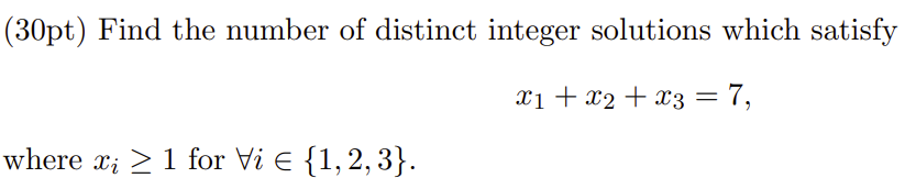 Solved Find the number of distinct integer solutions which | Chegg.com