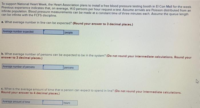 Solved To support National Heart Week, the Heart Association | Chegg.com