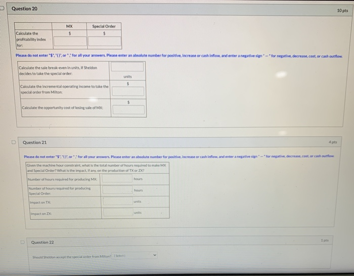 D Use the information below to answer Question 18-22 | Chegg.com