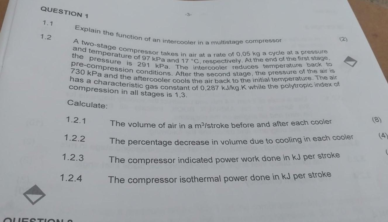 Solved Explain the function of an intercooler in a
