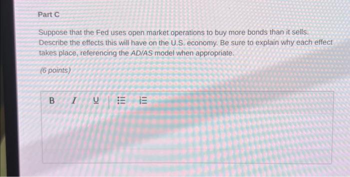 Solved Suppose That The Fed Uses Open Market Operations To | Chegg.com