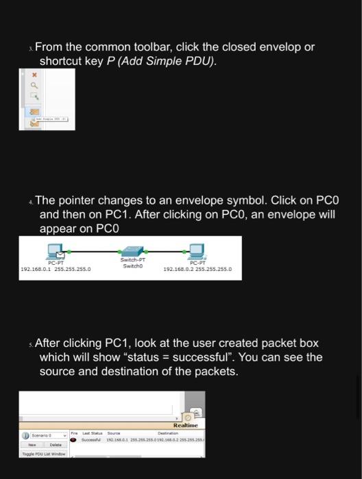 Solved Sending Simple PDU's - Once a topology has been | Chegg.com
