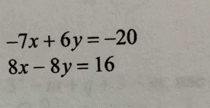 y=16x-7 и y=21x 8