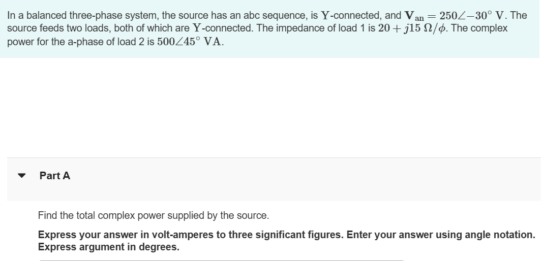 Solved In ﻿a balanced three-phase system, the source has | Chegg.com