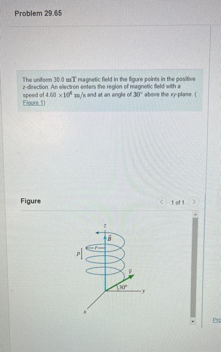 Solved The uniform 30.0mT magnetic field in the figure | Chegg.com