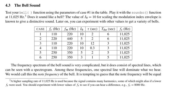 Table bell clearance sound